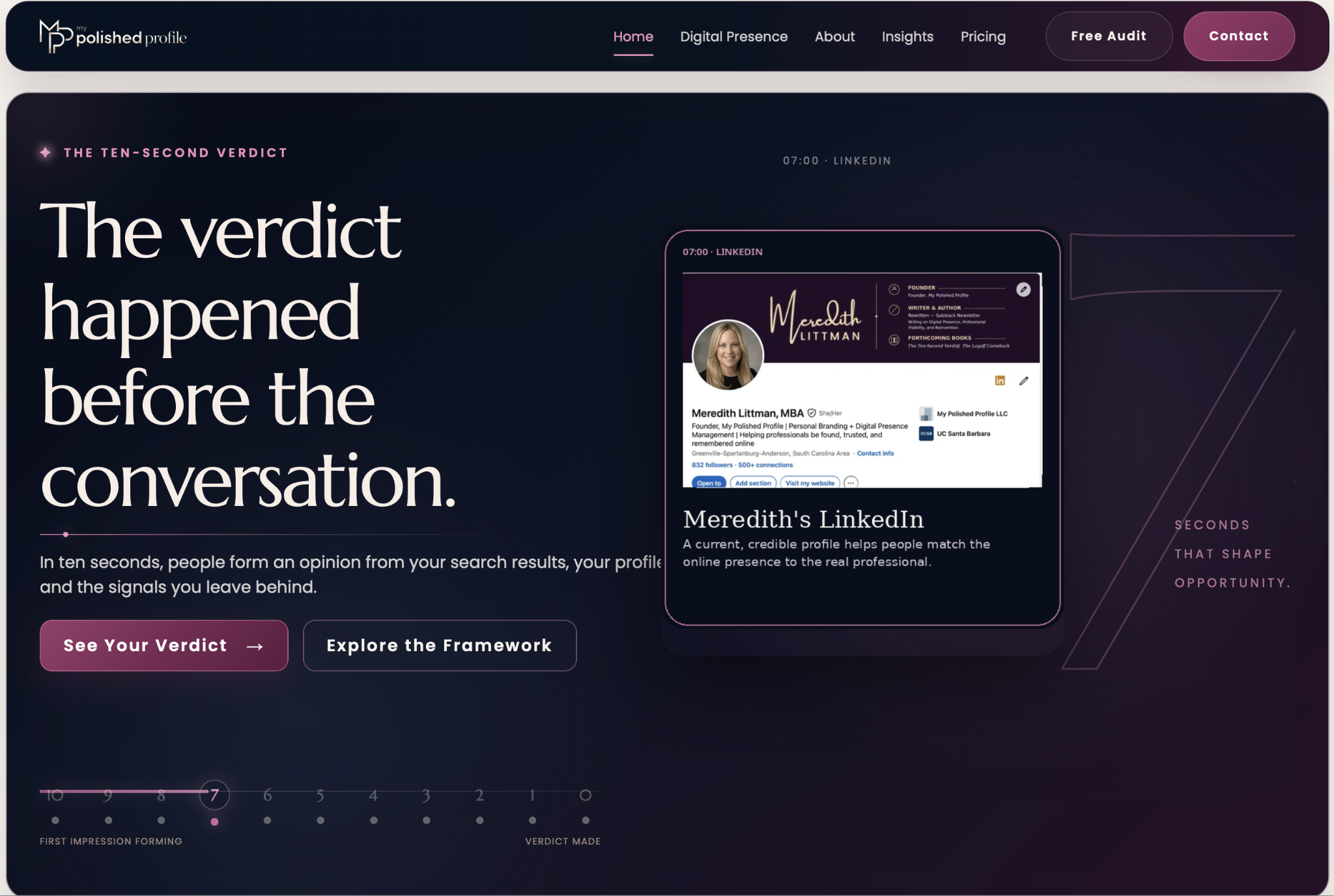 My Polished Profile business website