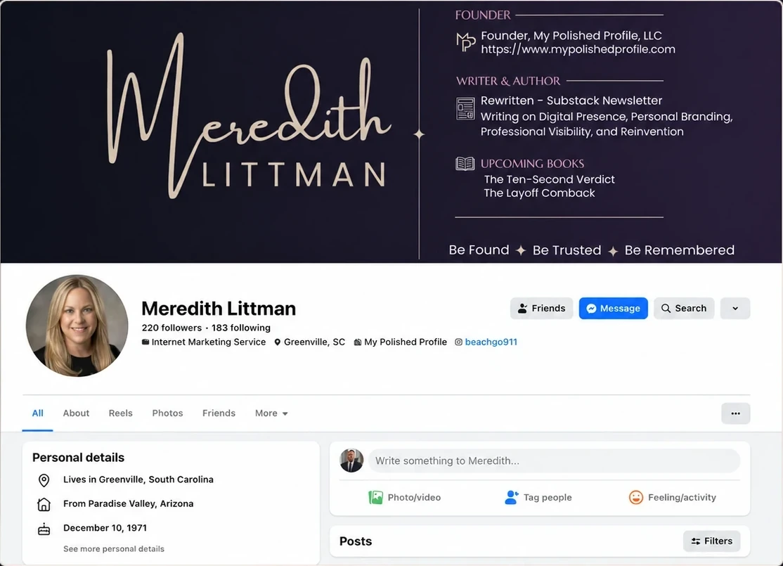 Meredith Littman Facebook profile