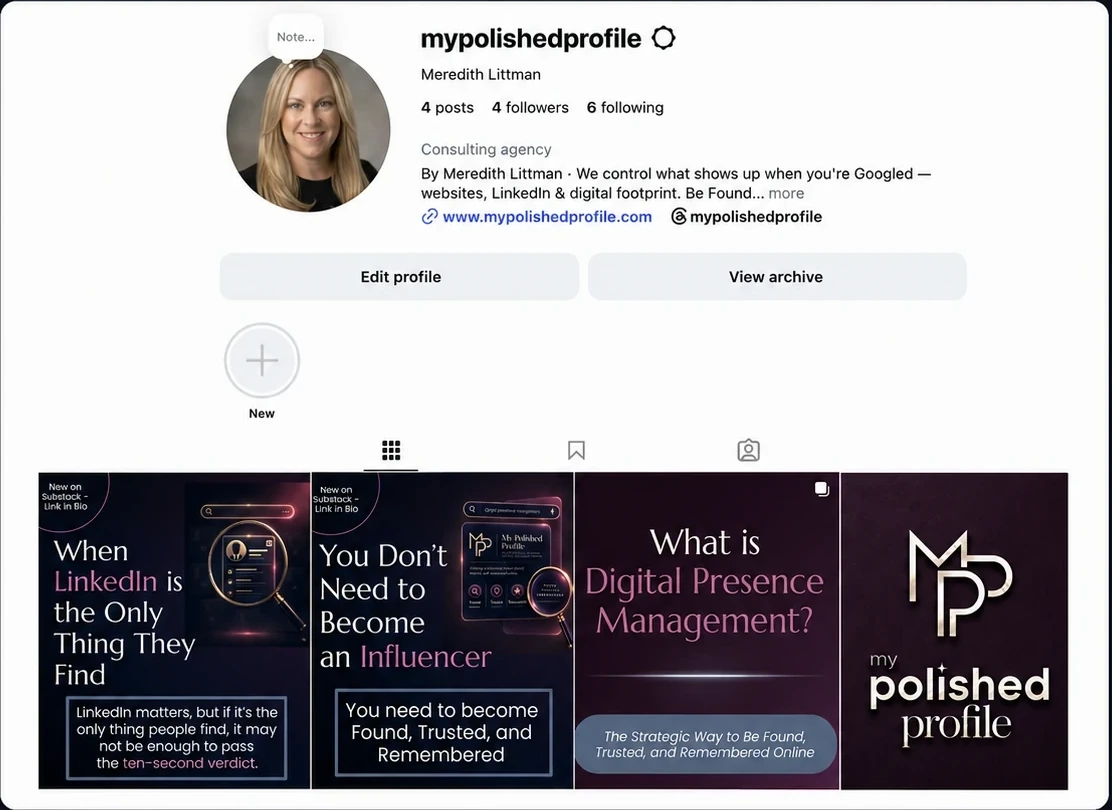 Meredith Littman Instagram profile