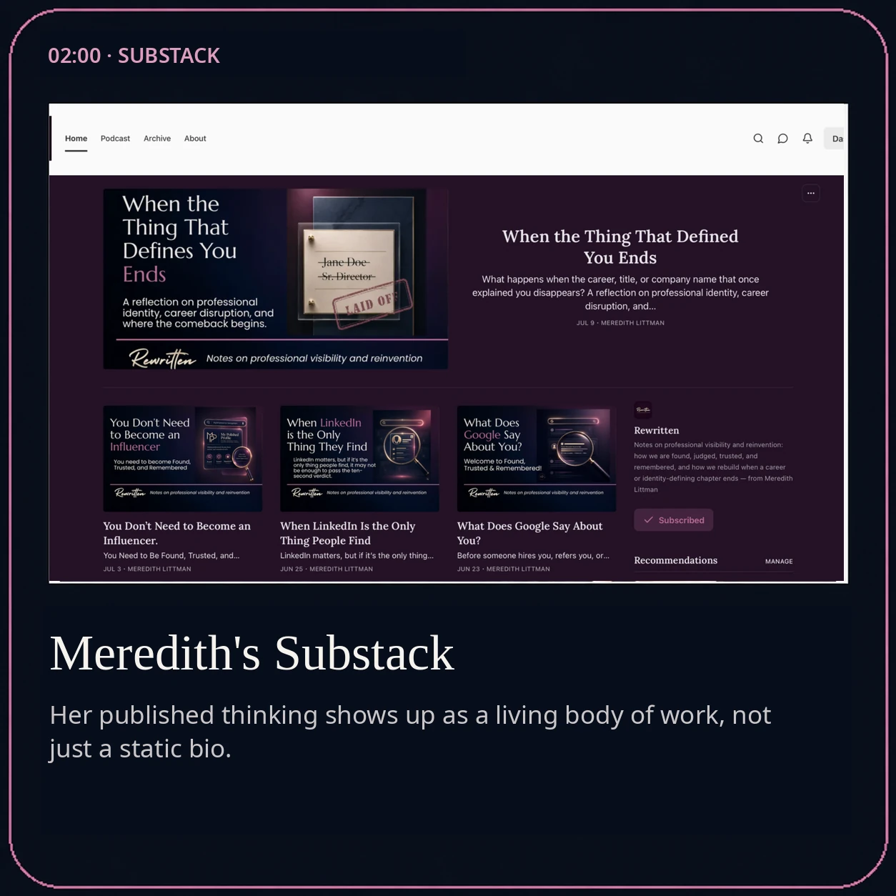 Meredith's Substack